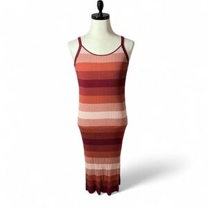 Banana Republic Petite XS Sweater Dress Striped Sleeveless‎ Bodycon